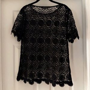 Banana Republic open knit lace top